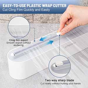 ArteiWo Magnetic Refillable Plastic Wrap Dispenser