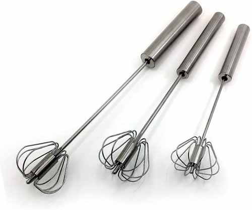 Stainless Steel Semi-automatic Egg Whisk